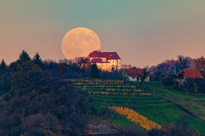 Astrofotograf ulovio supermjesec iznad Velikog Tabora: Objasnio i zašto ga zovu 'dabrov mjesec'